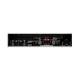 Photo of the Power Amplifier Yamaha model PX5's inputs and outputs