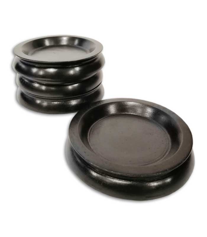 Fletcher & Newman Piano Caster Cup 348 Set of 4 in Wood