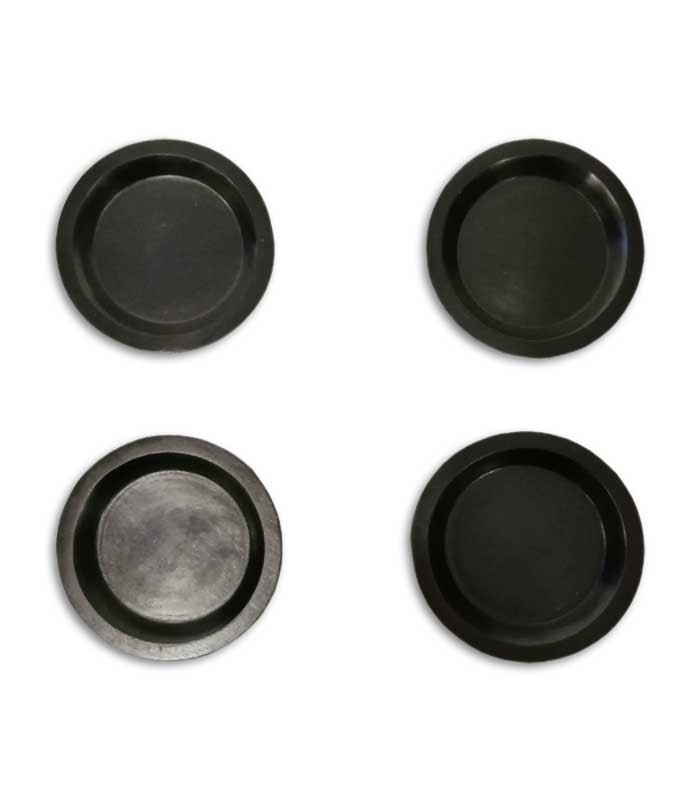 Fletcher & Newman Piano Caster Cup 348 Set of 4 in Wood