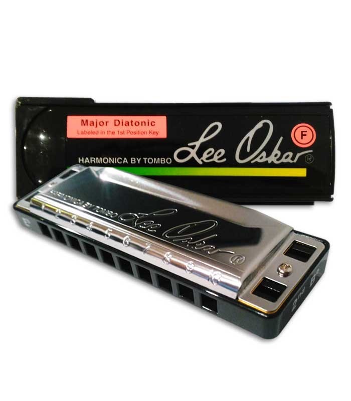 Photo of harmonica Lee Oskar Major Diatonic with the case