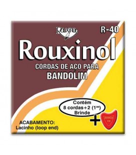 Rouxinol Mandolin String Set R40 8 Strings with Loop End