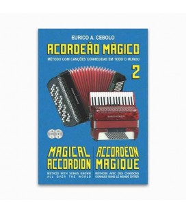 Eurico Cebolo Book Método Acordeão Mágico nº 2 with CD Kit ACM 2