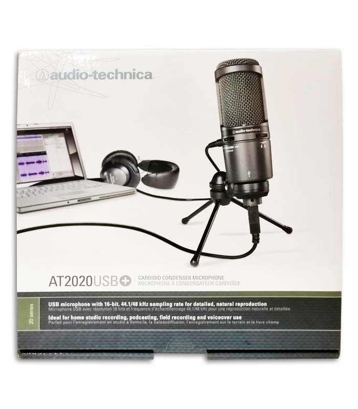 Package of microphone Audio Technica AT2020 with package and bag