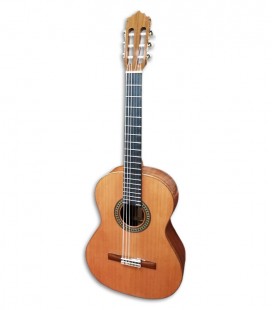 Photo of the Paco Castillo classical guitar 204 front and three quarters