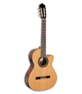 Photo of the Paco Castillo Classical guitar model 222 CE front and three quarters