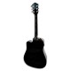 Photo of the Fender Folk Guitar model FA 125CE Sunburst back and three quarters