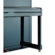 Photo detail of the body and the fallboard closed of the Upright Piano Petrof P125 M1