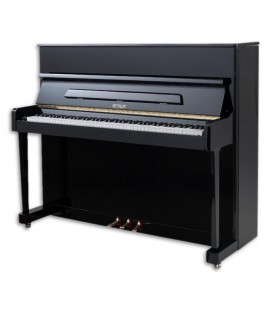 Photo of the Upright Piano Petrof model P118 P1 from the Middle Series front and three quarters
