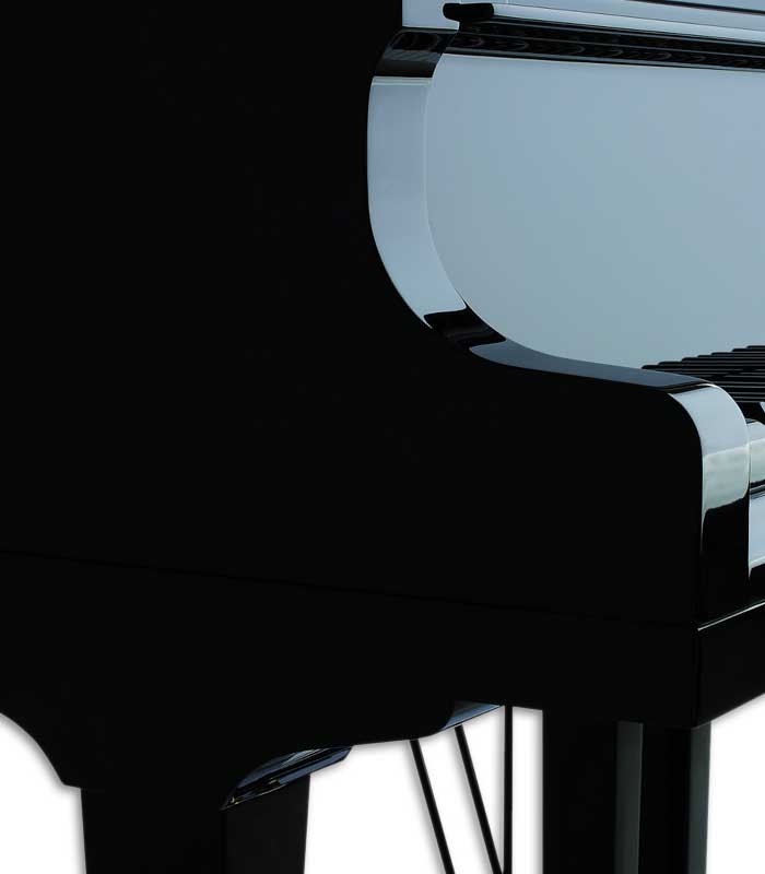 Photo detail of the body of the Grand Piano Petrof P159 Bora