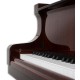 Photo detail of the keyboard of the Grand Piano Petrof P173 Breeze