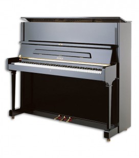 Photo of the Upright Piano Petrof model P125 G1 from the Higher Series fronta and three quarters