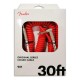 Photo of the Cable for Guitar Fender Coil Cable Espiral 9M in red color and inside the package