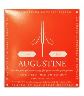 String Set Augustine Classic Red Classical Guitar Normal  Tension 650427