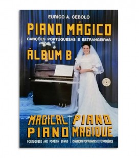 Photo of the cover from Eurico Cebolo Titled ALB B Método Piano Mágico Album B with CD