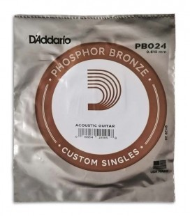 Photo of the package of the String DAddario model PB024W for the Acoustic Guitar