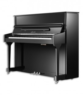 Ritmuller Upright Piano AEU118S PE Silent Classic 118cm Black Polish 3 Pedals
