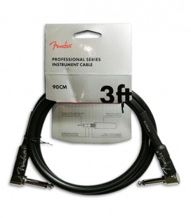 Guitar Cable Fender Professional Black in L 90 cm