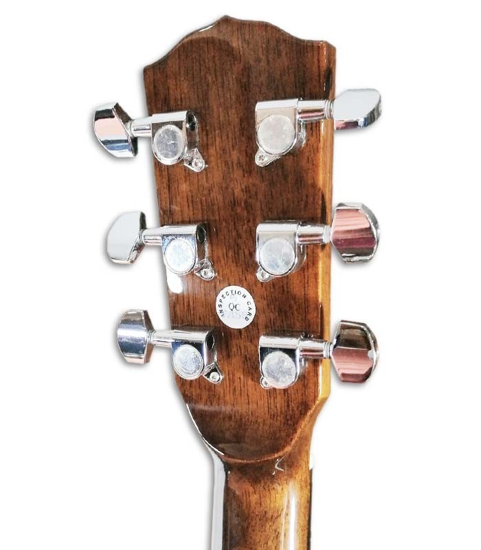 Photo of the machine heads of the Acoustic Guitar Fender model CD 60S LH Dreadnought Natural WN