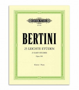Bertini 25 Easy Studies Without Octaves Op 100 EP181B