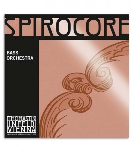 Photo of the cover of the package of the Thomastik Double Bass String Set Spirocore Orchestra 4/4