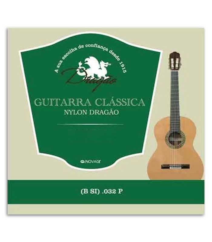 Photo of the package cover of the Dragão Viola String 831 Nylon 032 2nd B