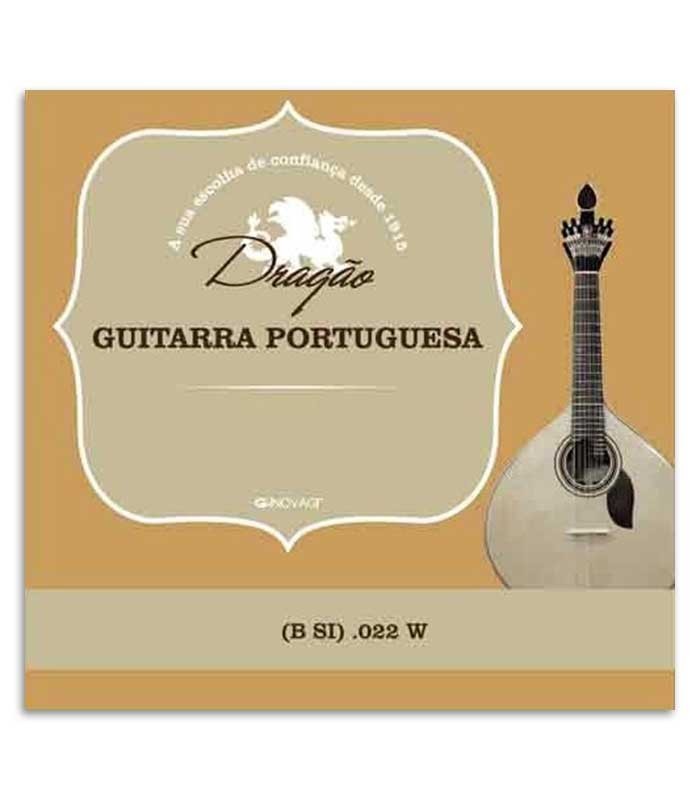 Dragão Coimbra Portuguese Guitar Individual String 865 .022 B Bass