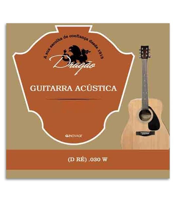 Dragão Superior Viola String 815 030W 4th D Bass without Silk Button