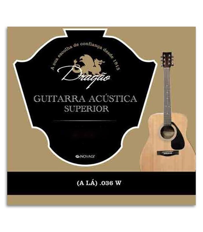 Dragão Viola String 823 Superior 036 5th A Bass with Silk and Button