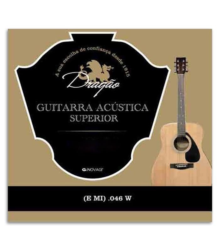 Dragão Viola String 824 Superior 046 6th E Bass with Silk and Button
