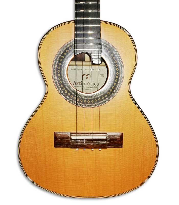 Photo of the Artmúsica Brazilian Cavaquinho CV52C top and rosette
