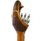 Photo detail of the decoration of the head of the Artimúsica Portuguese Guitar GP73L