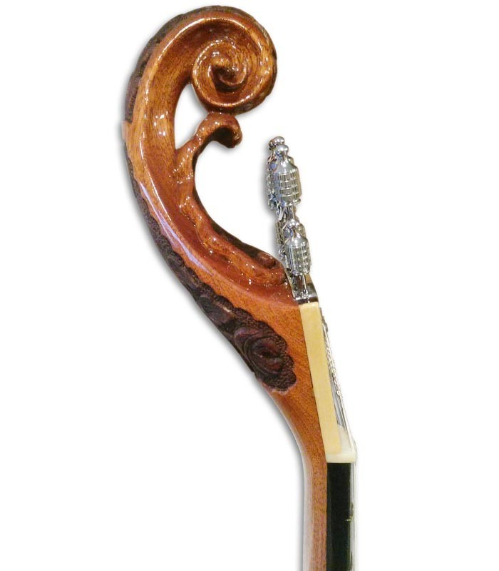 Side photo of the head of the Artimúsica Portuguese Guitar GP73L