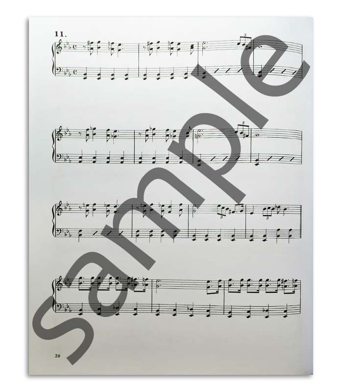 Photo of a Blues Hanon Piano Blues book sample