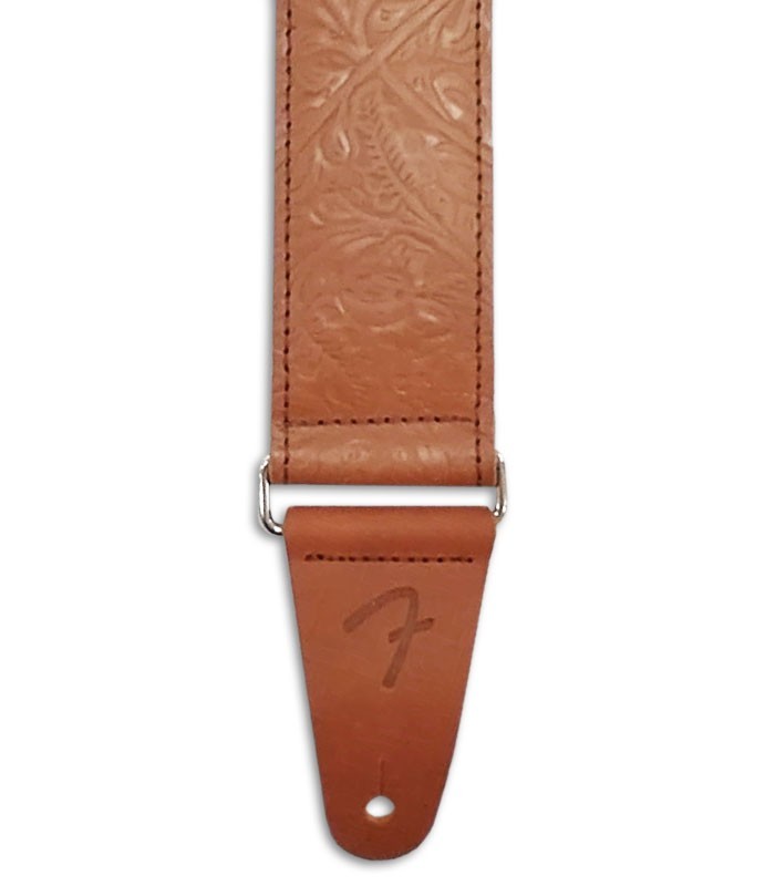 Photo detail of the Strap Fender Tooled Leather end point