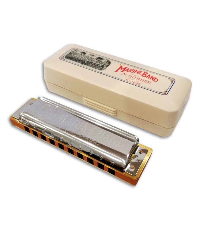 10 trous en MI HOHNER Harmonica Hohner Marine Band 1896 E Naturel mineur 