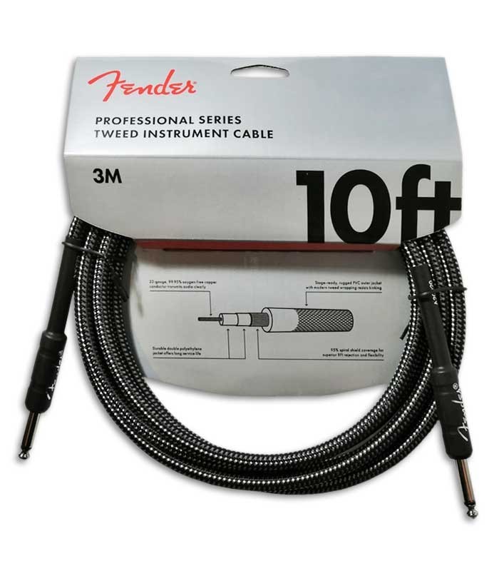 Photo of the Cable Fender Professional Gray Tweed 3m