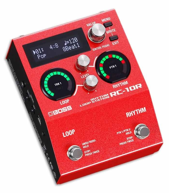 Photo of the Pedal Boss RC-10R front and three quarters