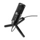 Photo of the Microfone Audio Technica ATR2500X with tripod