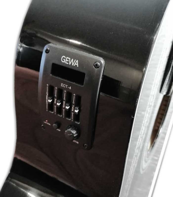 Photo of the Classical Guitar VGS Student Black with Pickup preamp