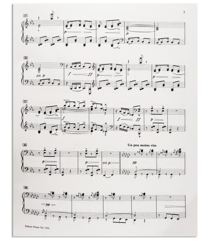 Photo of the cover of the Book Debussy Colliwogs Cakewalk P7254