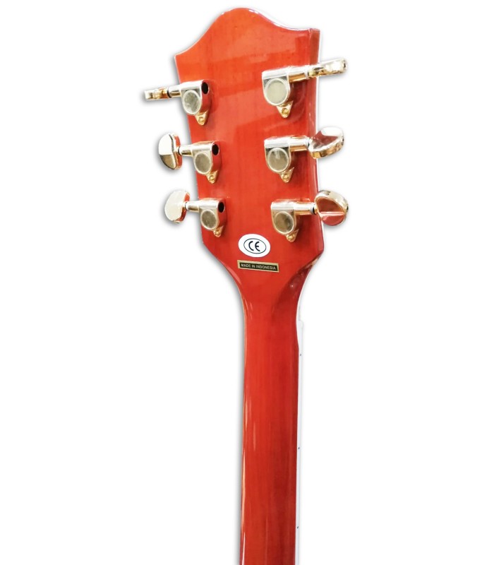 Photo of the Electroacoustic Guitar Gretsch G5022CE Rancher Jumbo Savannah Sunset machine heads