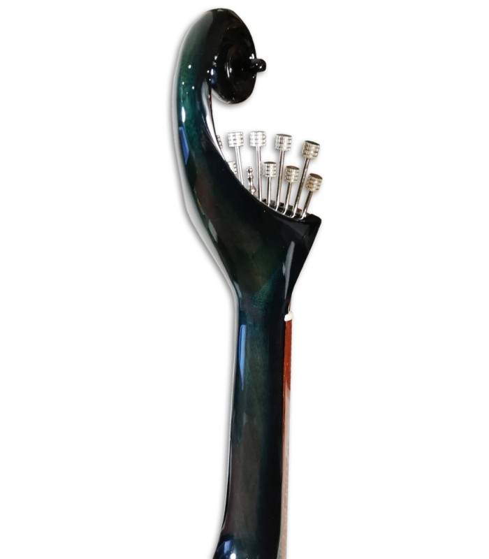 Photo of the Portuguese Guitar Artimúsica GPBBL Lisbon Model Blueburst Base Linden Top Acacia Bottom Head