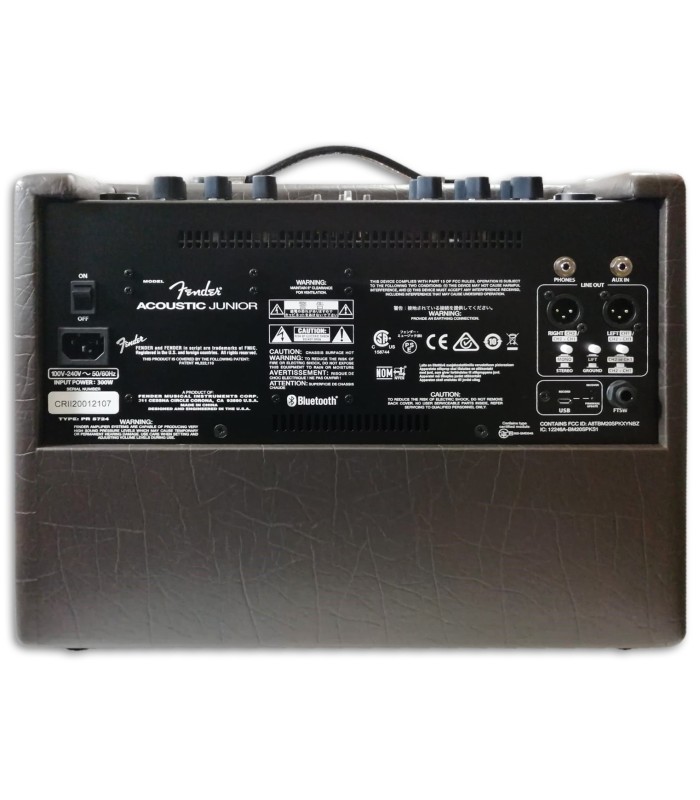 Photo of the Amplifier Fender model Acoustic Junior 100W back
