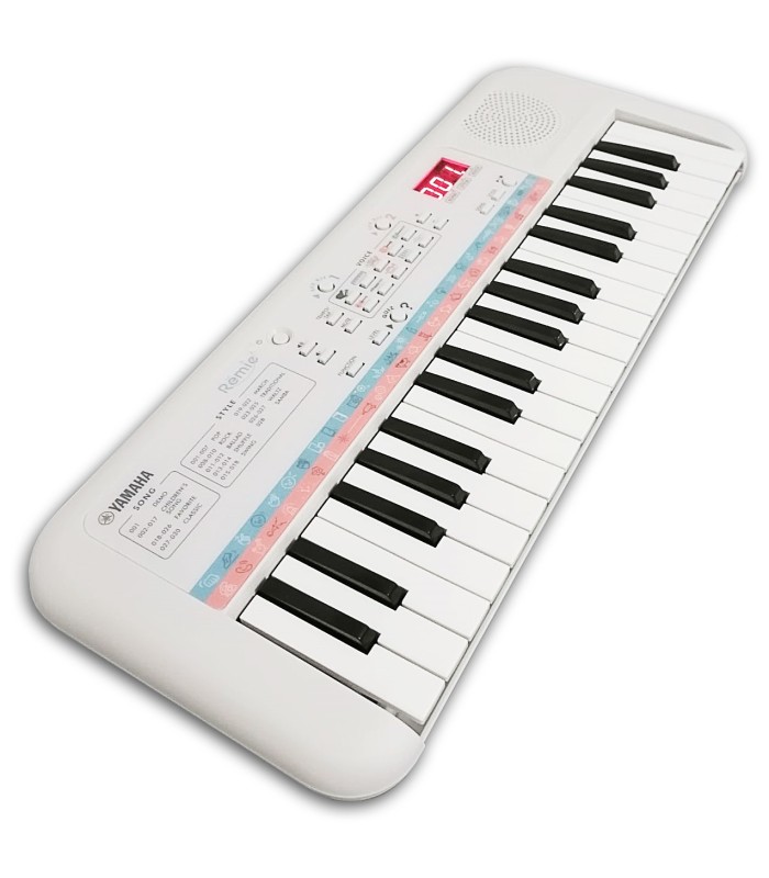Side view photo of the Portable Keyboard Yamaha model PSS E30