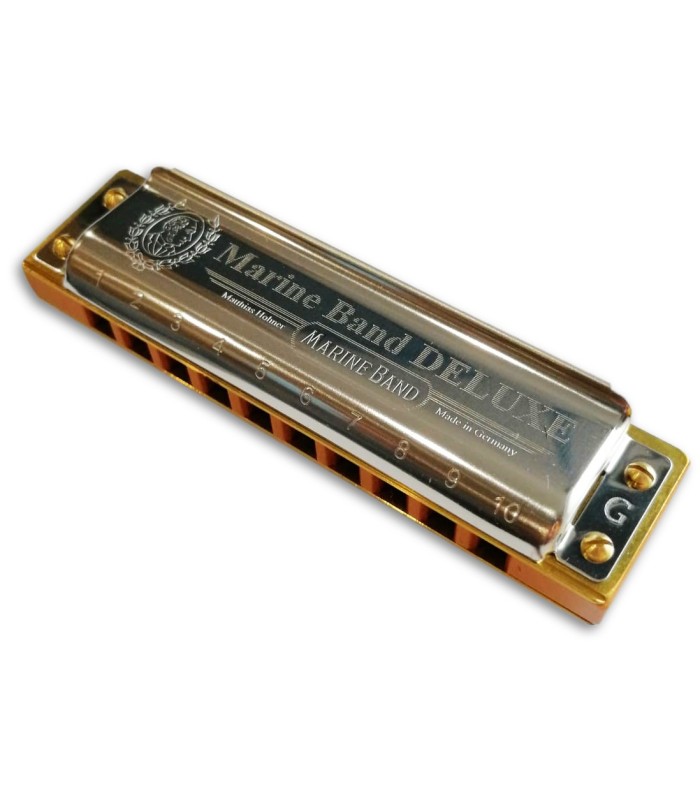 Photo of the Harmonica Hohner model Marine Band de Luxe in G