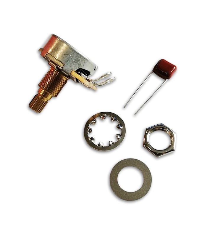 Photo of the Potentiometer Fender Original 500K with accessories