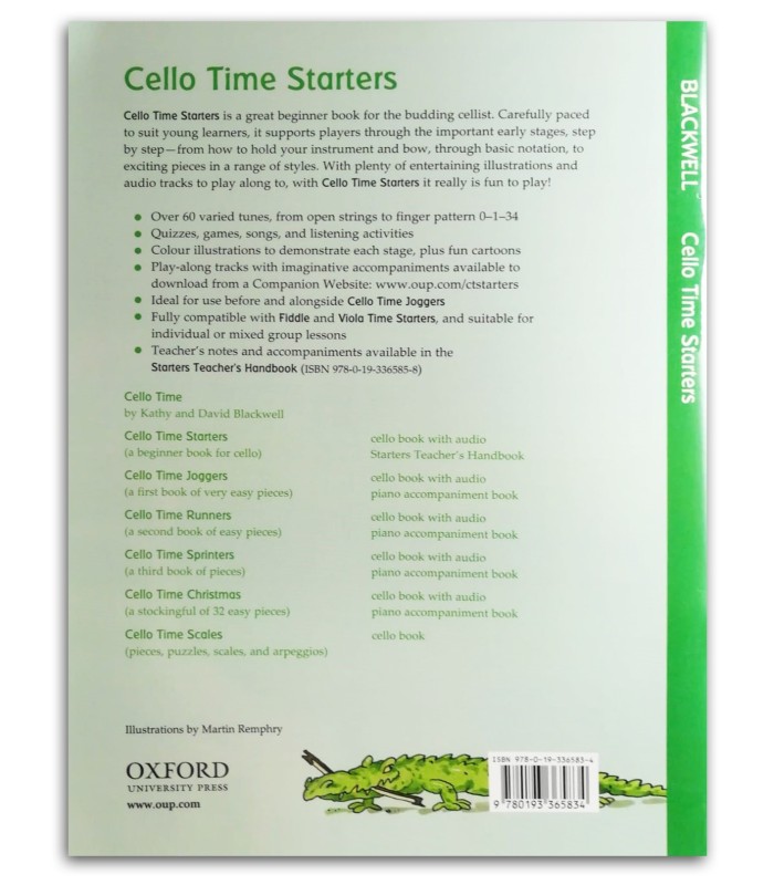 Photo of the Blackwell Cello Time Starters's book backcover