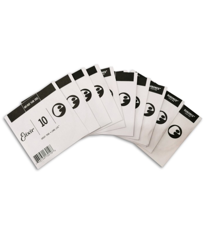 Photo of the String Set Elixir model 16152's individual strings packages