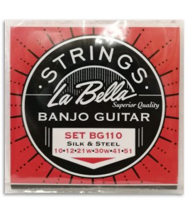 Photo of the String Set La Bella model BG-110's package cover