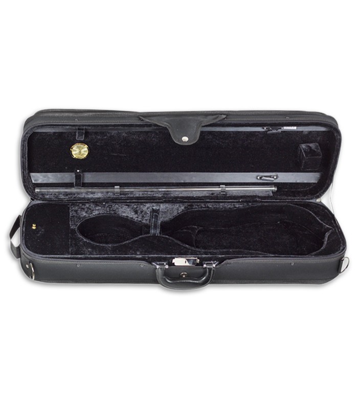 Photo of the interior of the Case Ortolá model 818 912 Deluxe for Violin